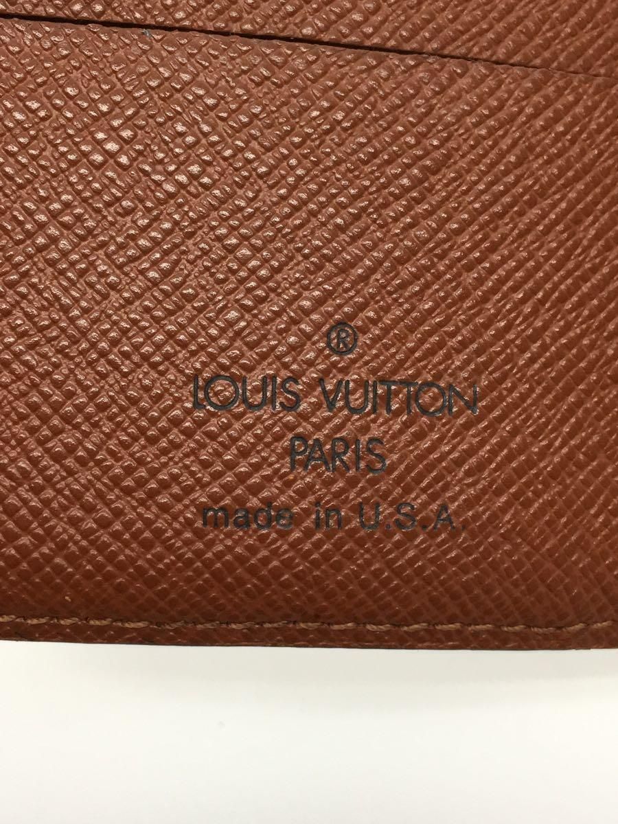 LOUIS VUITTON ポルト・パピエジップ_モノグラム_BRW PVC ブラウン 総柄 メンズ sd0040 USA - メルカリ