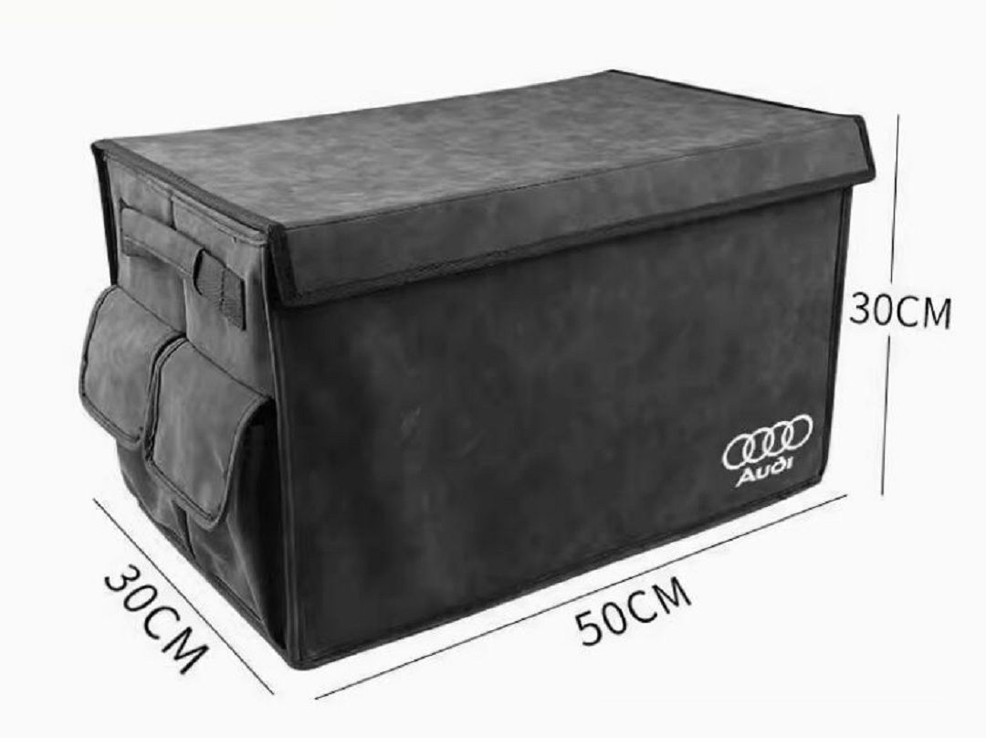 新品 スエード素材 アウディ トランク収納ボックス 数量限定，高品質 SLINE アウディ用 スエード素材 車載 収納ボックス
