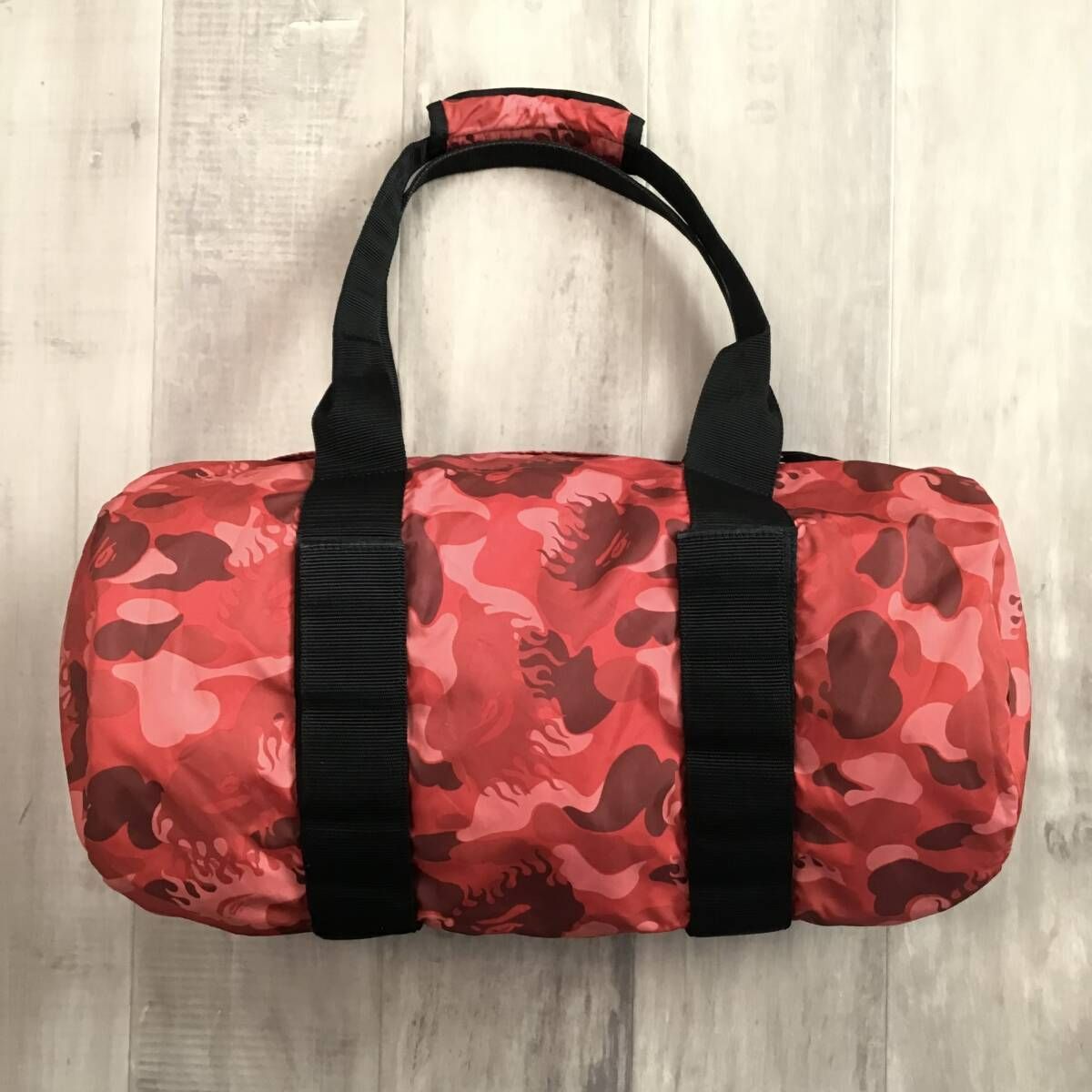 ☆激レア☆ Fire camo ボストンバッグ a bathing ape BAPE flame 