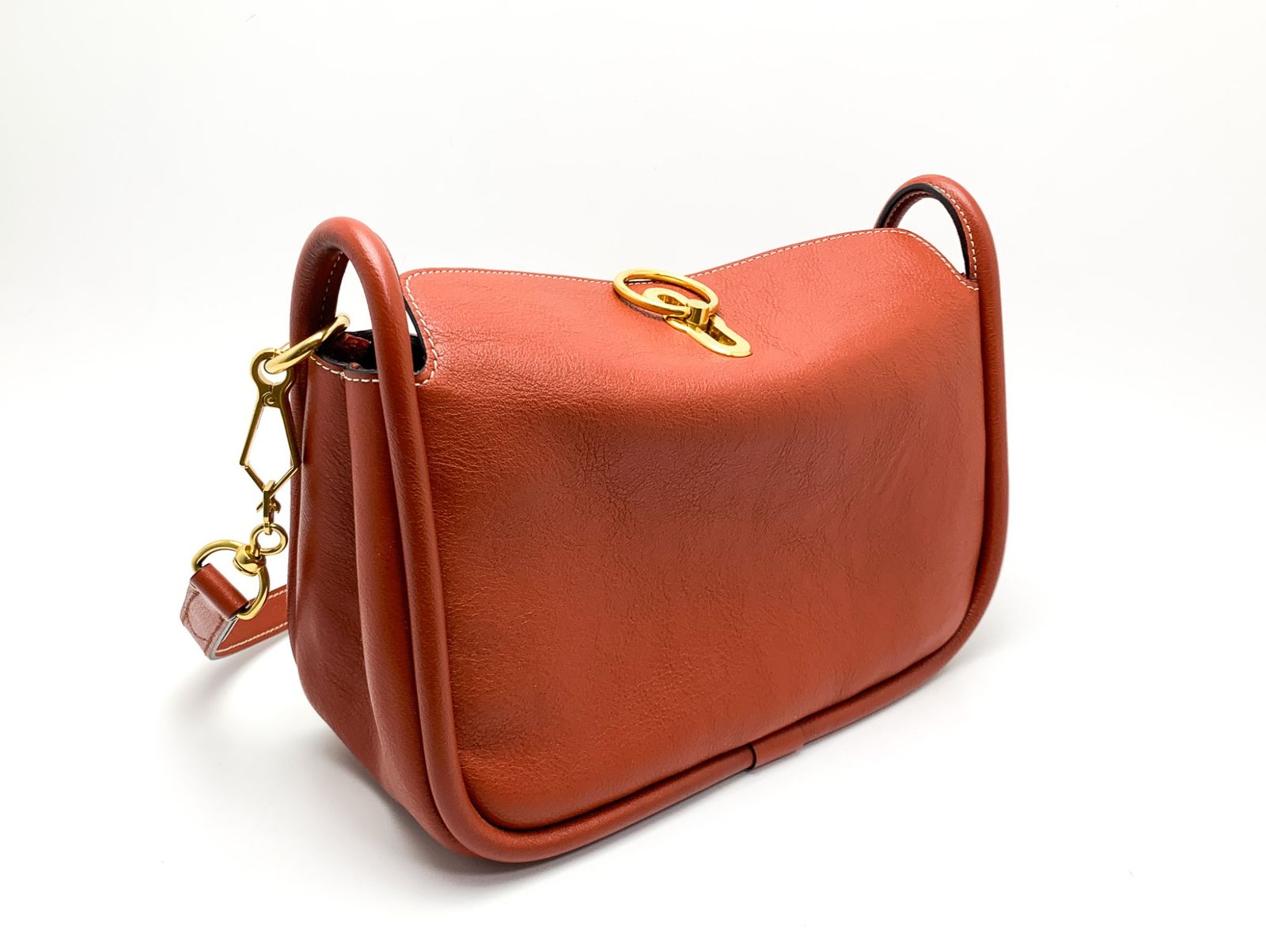Mulberry マルベリー スモールレイトン オレンジブラウン系 3way