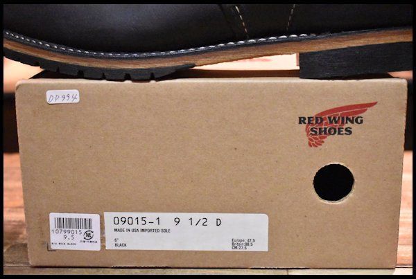 9.5D 箱付 未使用 13年】レッドウィング 9015 ベックマン 黒 ブラック フェザーストーン モックトゥ ブーツ redwing  HOPESMORE【DP994】 - メルカリ