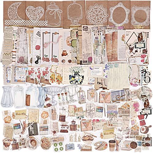 食べ物と英語 SANNIX 520枚 コラージュ 素材 シール フレークシール