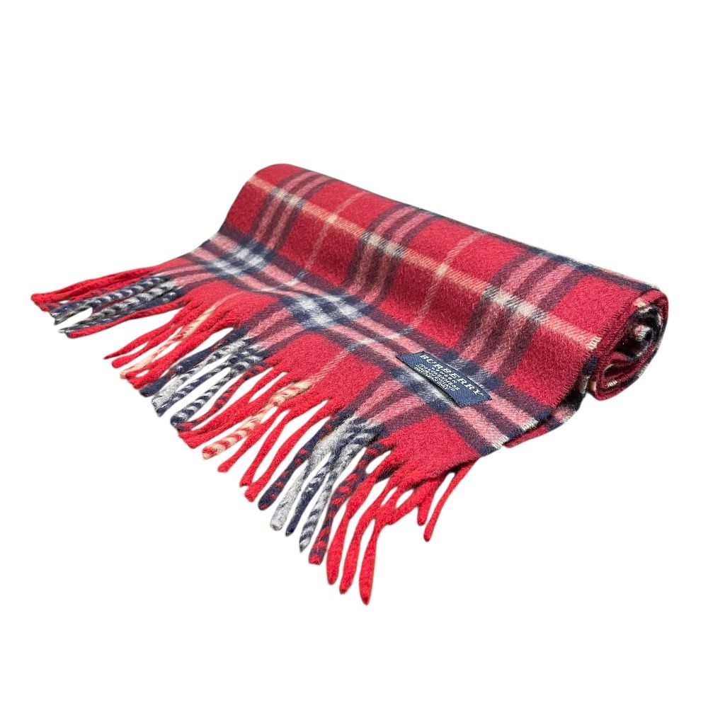 BURBERRY バーバリー マフラー カシミヤ レッド 赤 【公式通販】