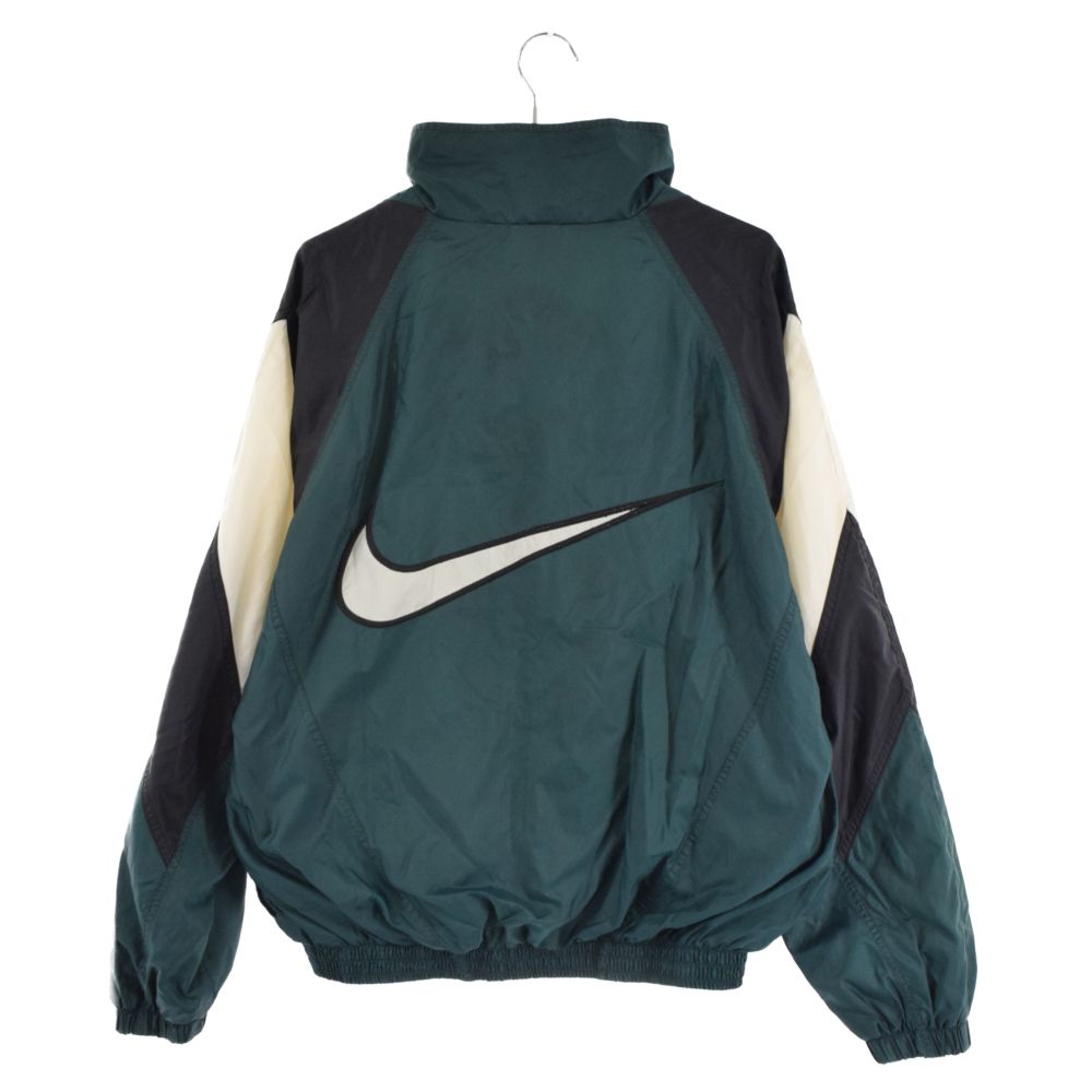 値下げ〇美品新品 NIKE グリーン ナイロンジャケット 90s ビックロゴ