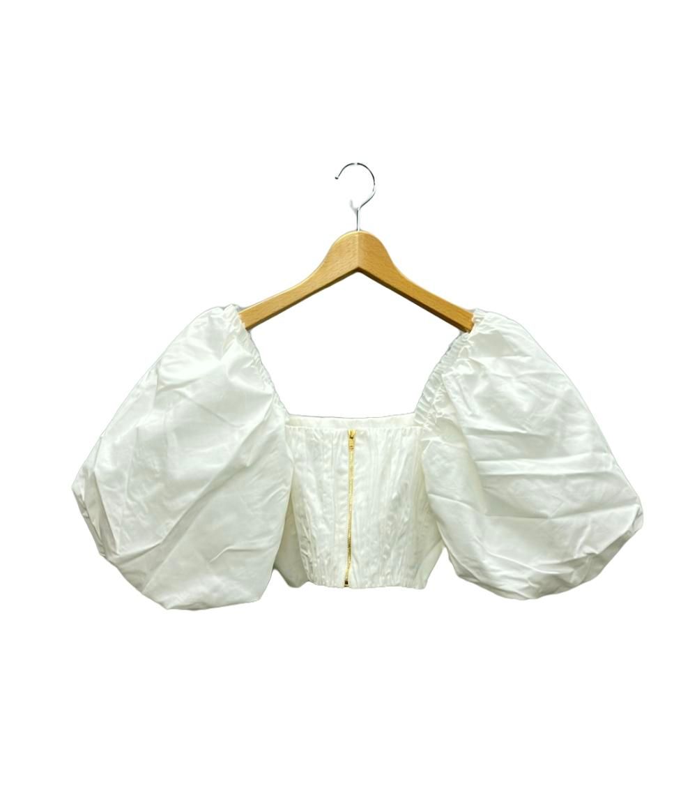 アジェ パフスリーブ半袖ショートブラウス レディース SIZE 8 (S) Aje 中古 アジェ パフスリーブ半袖ショートブラウス レディース SIZE 8 (S