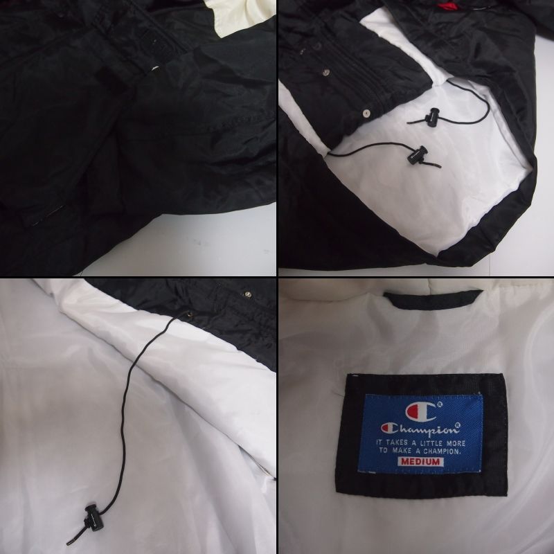 古着 メンズM チャンピオン 中綿 ハーフコート ベンチコート