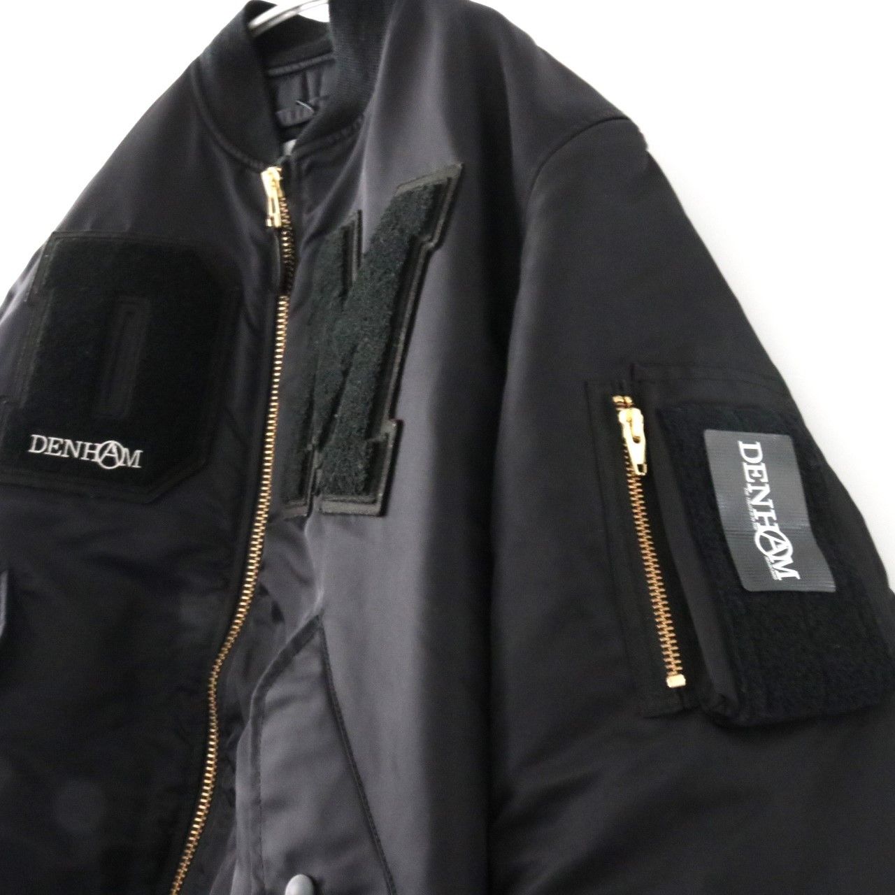 中古A】DENHAM デンハム × MOUNTAIN RESEARCH マウンテンリサーチ M メンズ MA-1 22AW 中綿ブルゾン 黒  ミリタリー 中古A 古着 - メルカリ