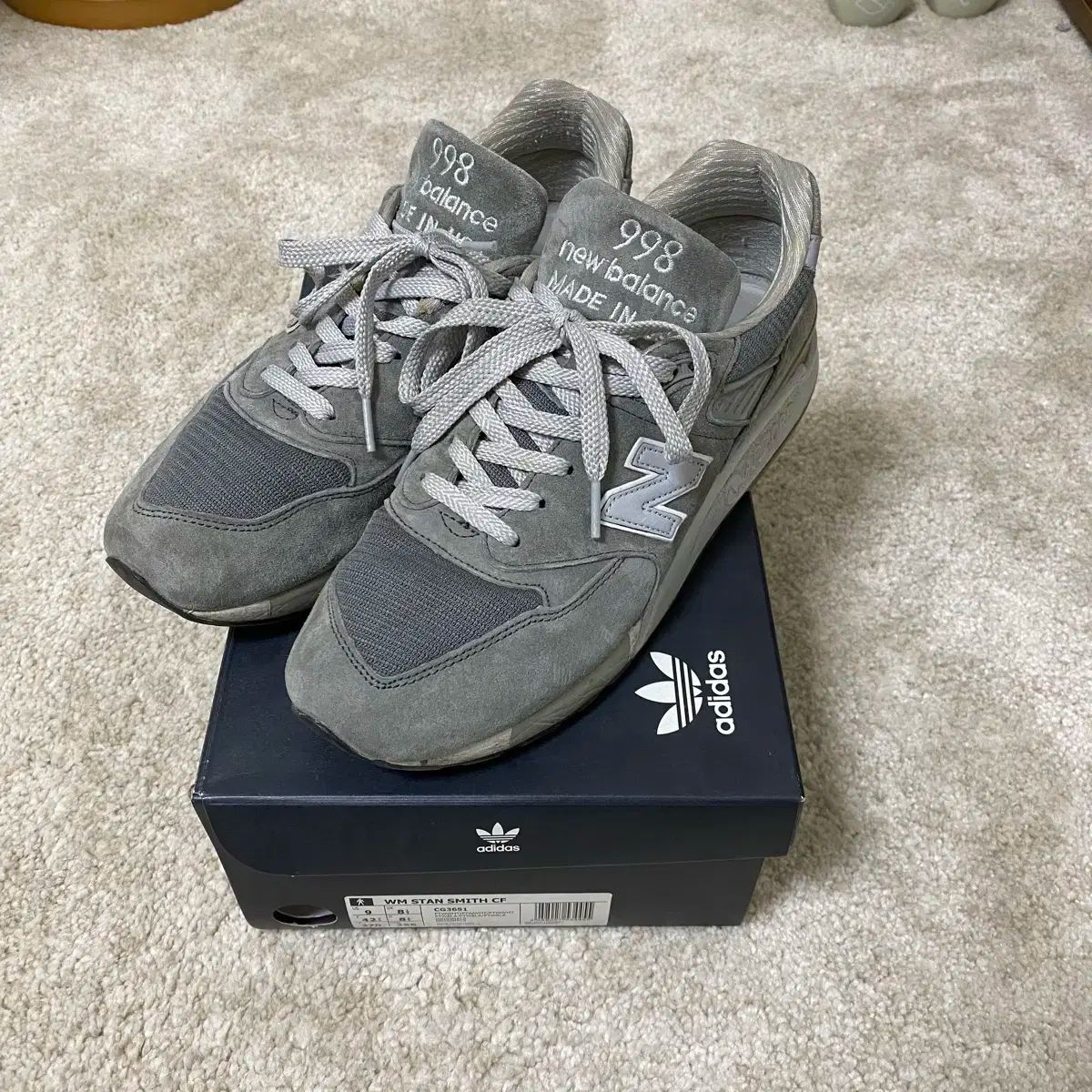 275 New Balance(ニューバランス) 998 グレー made in usa