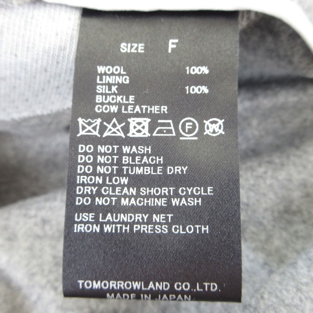 美品 22AW TOMORROWLAND .B トゥモローランド カレッジフラノ ロング