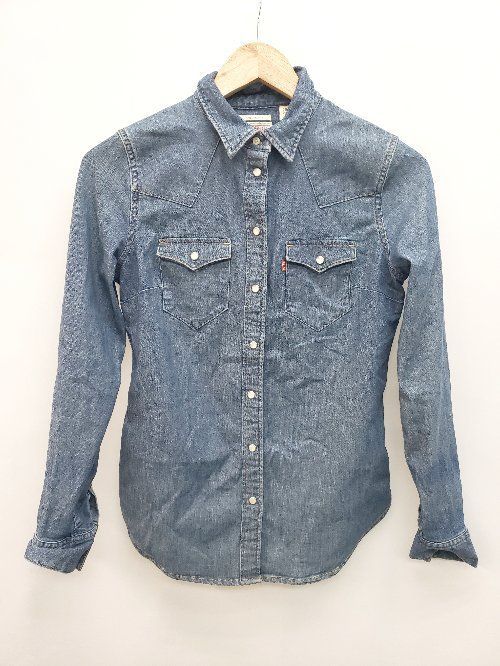 (プレミエ) Premier レディース 長袖 デニムシャツ ジーンズ ステッチ入りシャツ RW5592 (インディゴデニム) ◇ Levi's リーバイス TAILOREDFIT 長袖 デニム シャツ ブラウス