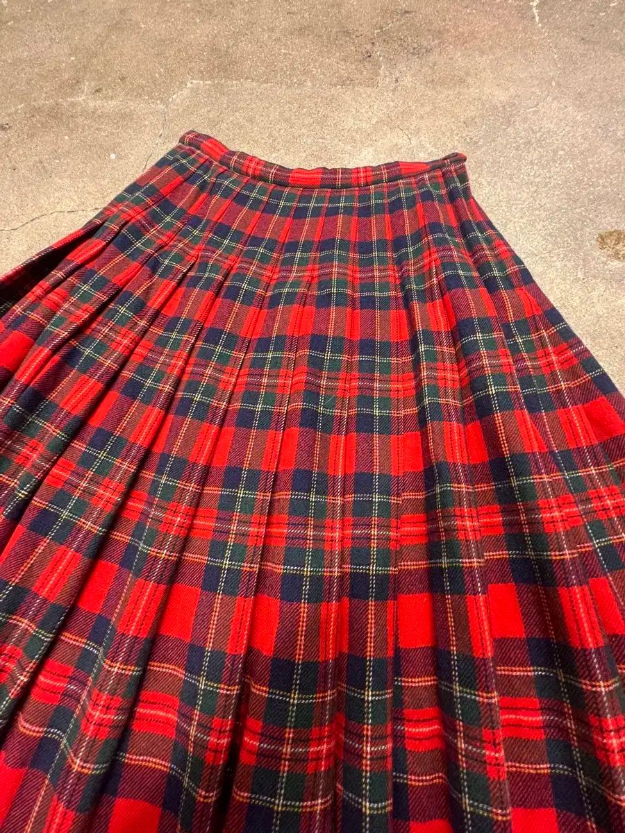 70s ペンドルトン タータンチェック ウール スカート