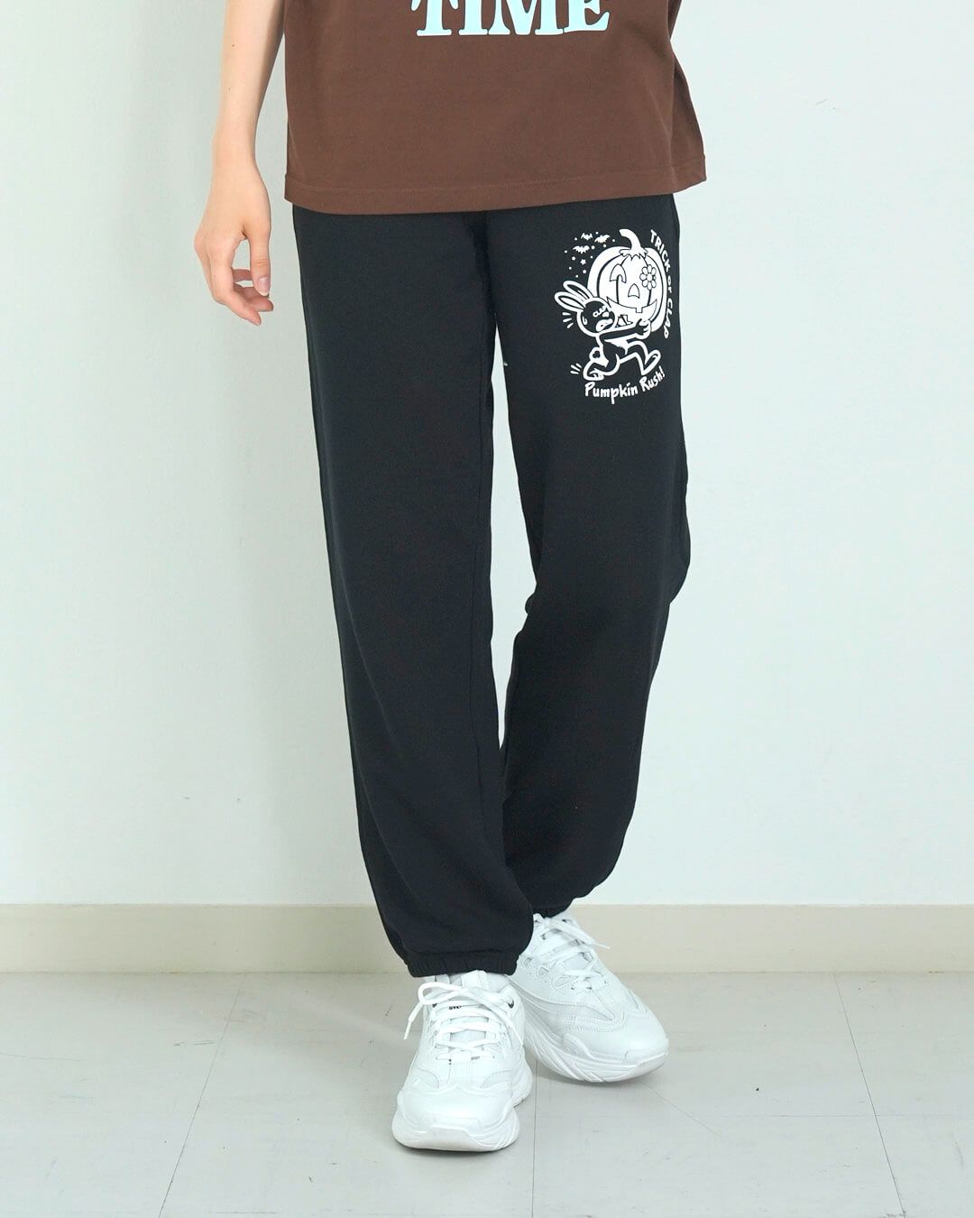 clap フィットネス クラップ レディース パンツ TRICK or CLAP SWEATPANTS Sフリーサイズ ダンスウェア スウェット トレーニング ダンス 2025