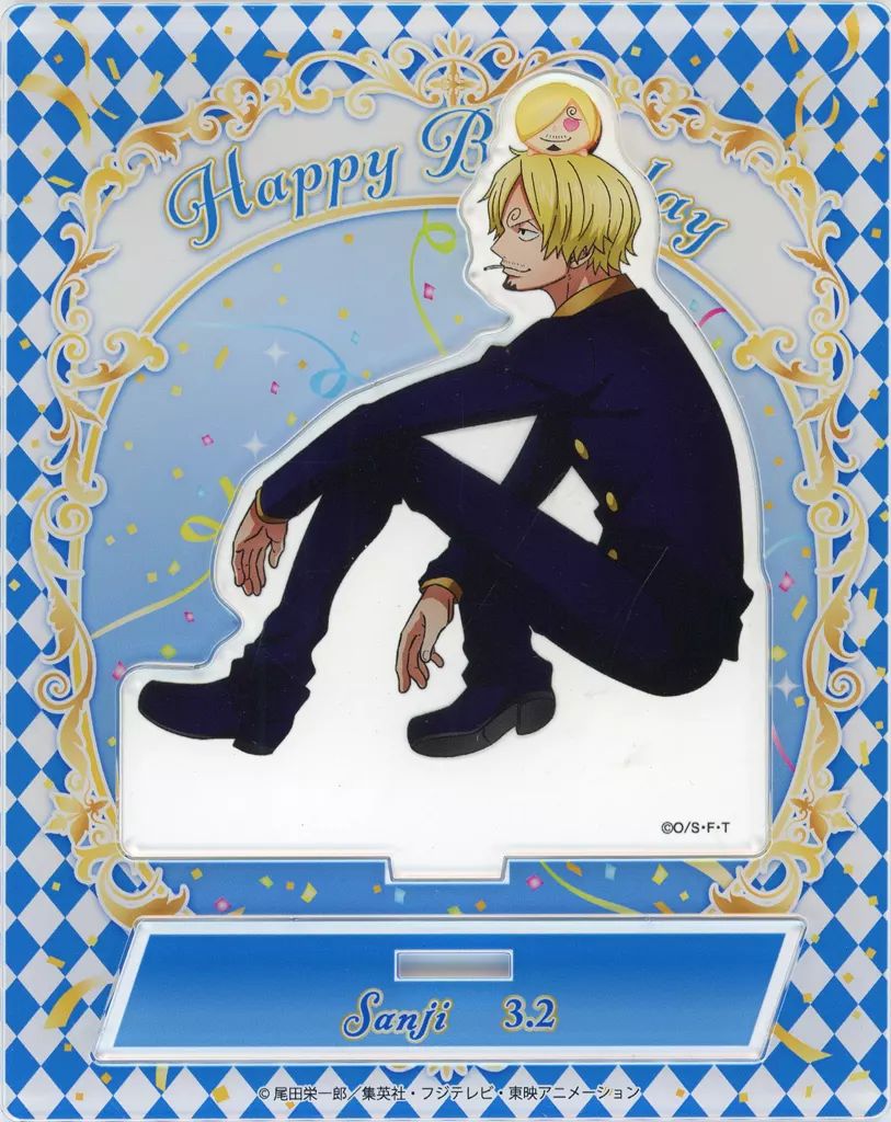 中古】アクリルスタンド・アクリルパネル 3.2 サンジ バースデー