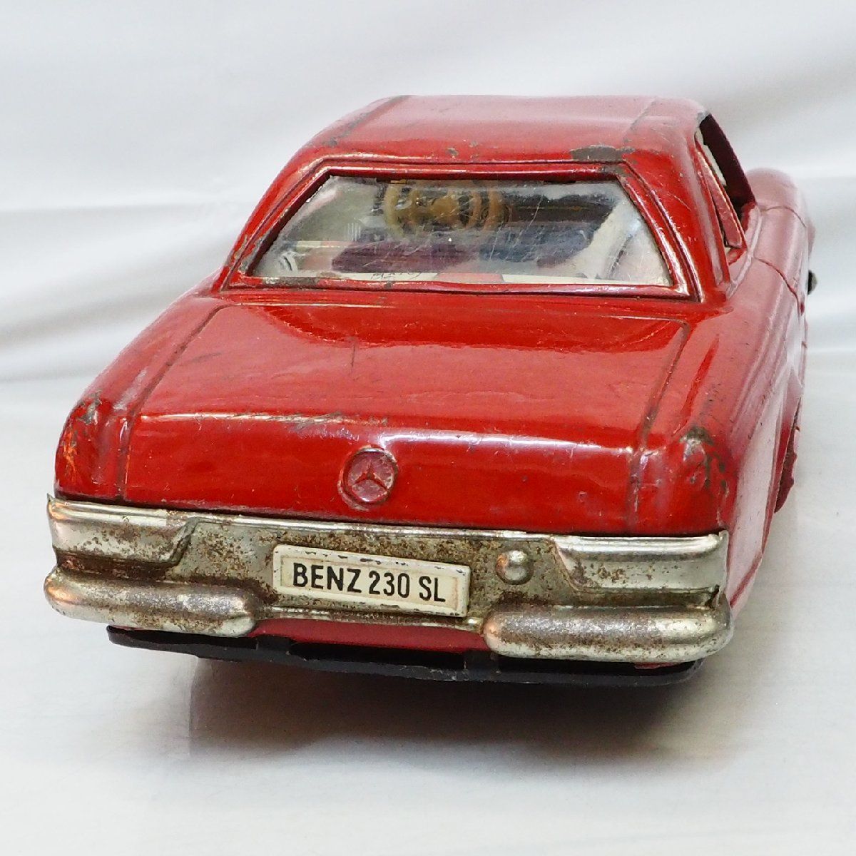 Asahi【Mercedes Benz 230SL メルセデス ベンツ 赤レッド ホイルキャップ欠】ブリキtin toy car自動車ミニカーATC旭 玩具アサヒ【箱無】0323 - メルカリ