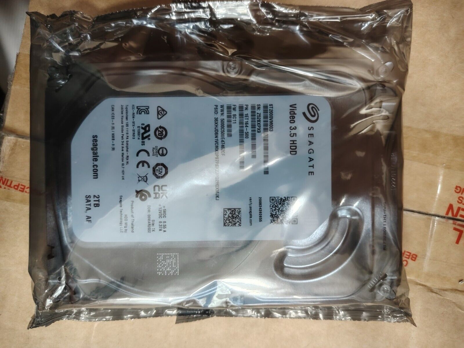 Disk Drive ST2000VM003 Seagate Pipeline HD 2TB 3.5 SATA III Internal Hard