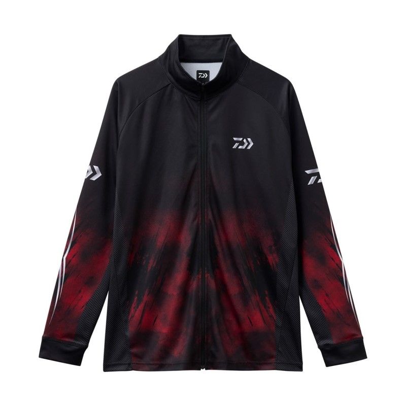 DE-7725 エキスパートライト ジップシャツ 2XL レッド