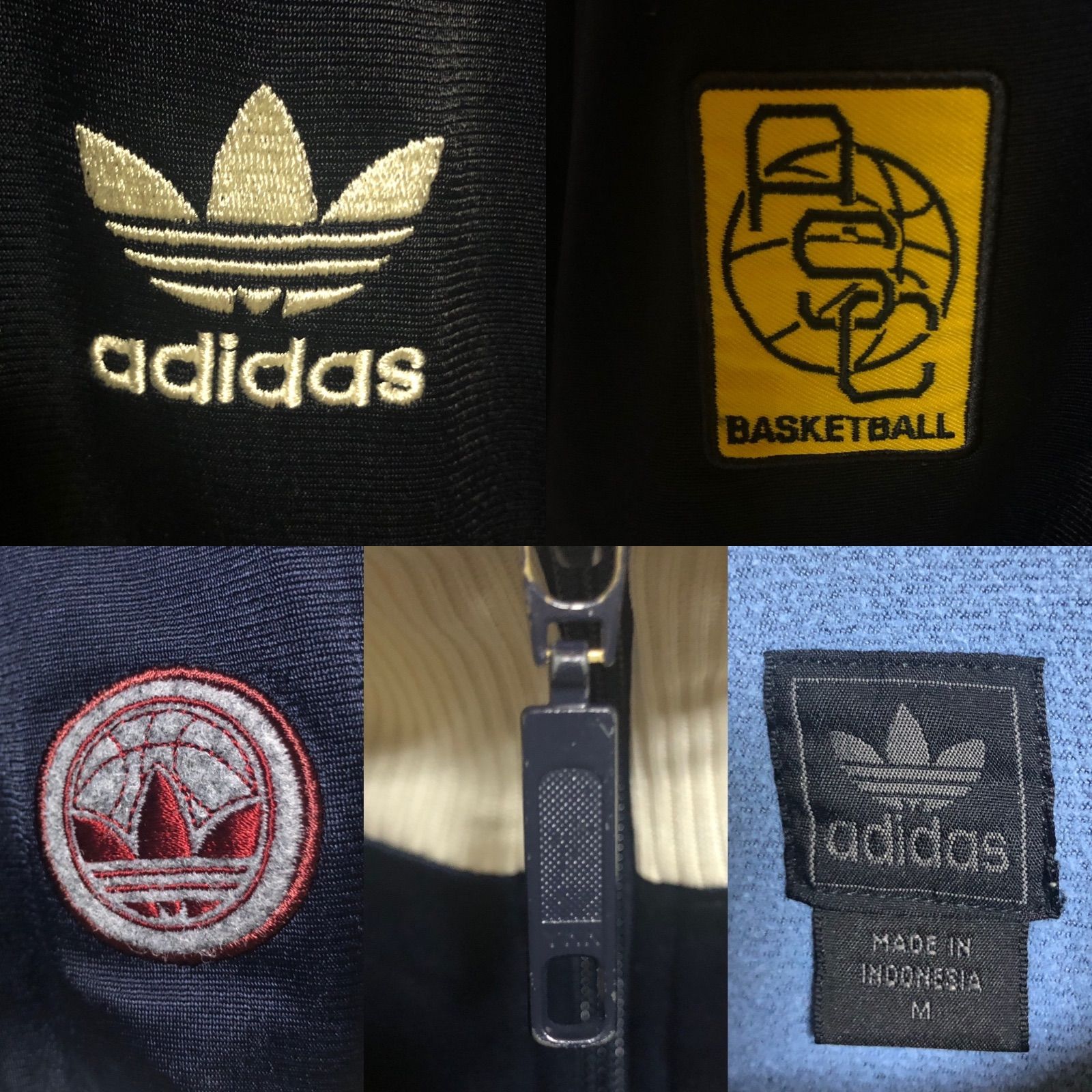90s adidas?トラックジャケット/ジャージ M 刺繍ロゴ ASC バスケ 