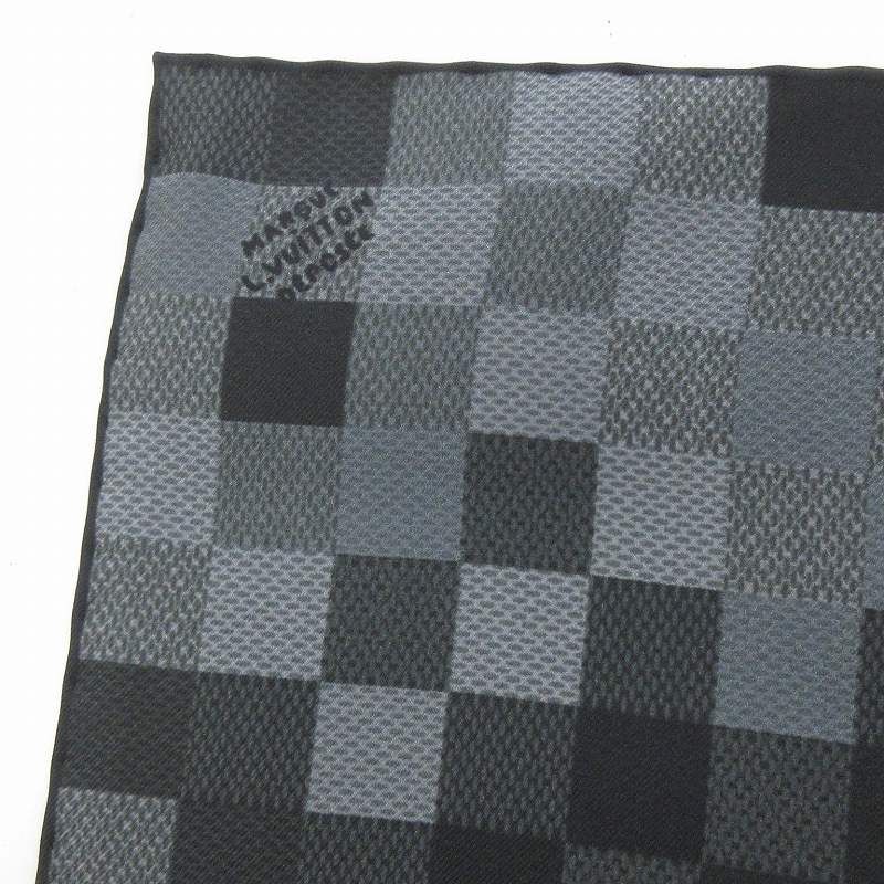 ルイヴィトン LOUIS VUITTON 美品 ダミエ ポケットスクエア