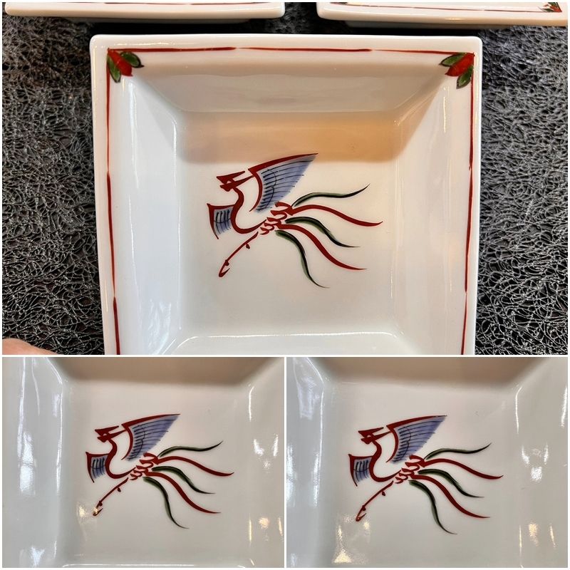 源右衛門 窯 赤呉須花鳥 取鉢 5客 赤呉須花鳥 鉢 ｜ 有田焼の源右衛門