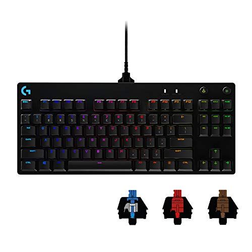 Logicool G ロジクール G PRO X ゲーミングキーボード テンキーレス 有線 GXスイッチ クリッキー 日