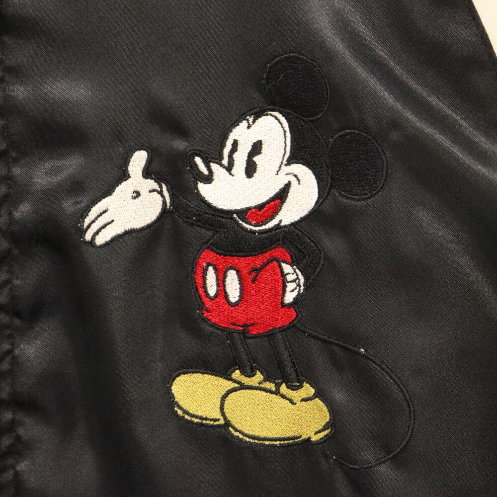アメカジストリートDisneyミッキーマウス刺繍スカジャン Disney (ディズニー) Mickey Mouse ミッキーマウス 刺繍