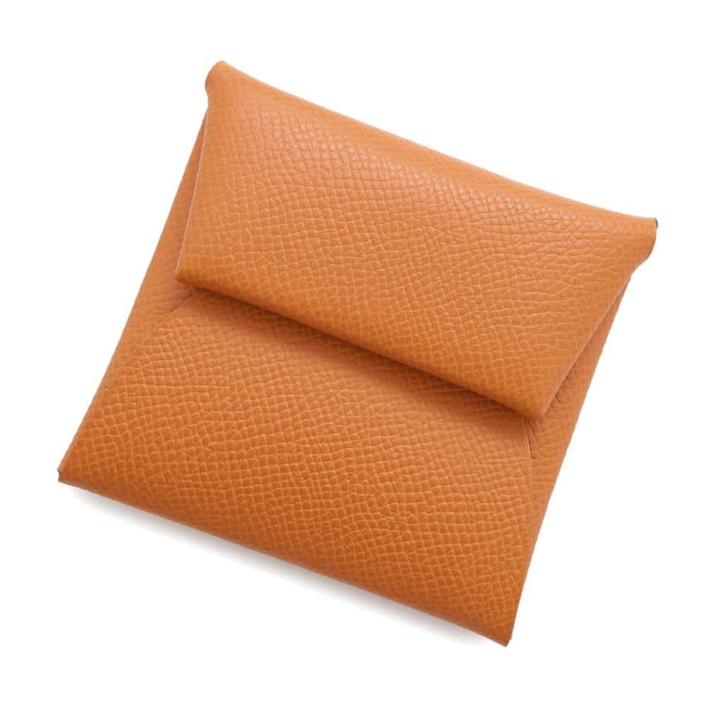 エルメス コインケース バスティア オレンジ エプソン W刻印 HERMES 財布