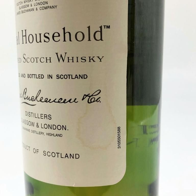 【未開封】ロイヤルハウスホールド ブレンデッド スコッチウイスキー箱付750ml ロイヤル ハウスホールド 43% 750ml 箱付 ブレンデッド スコッチ