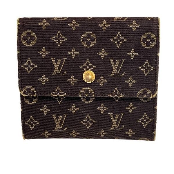 ルイヴィトン Louis Vuitton モノグラムミニラン ポルトモネ ビエ カルトクレディ M95233 2つ折り財布 レディース