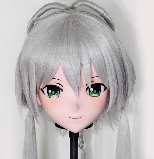 全頭マスク カツラ付き ロック付き NO.24 フルマスク ドール
