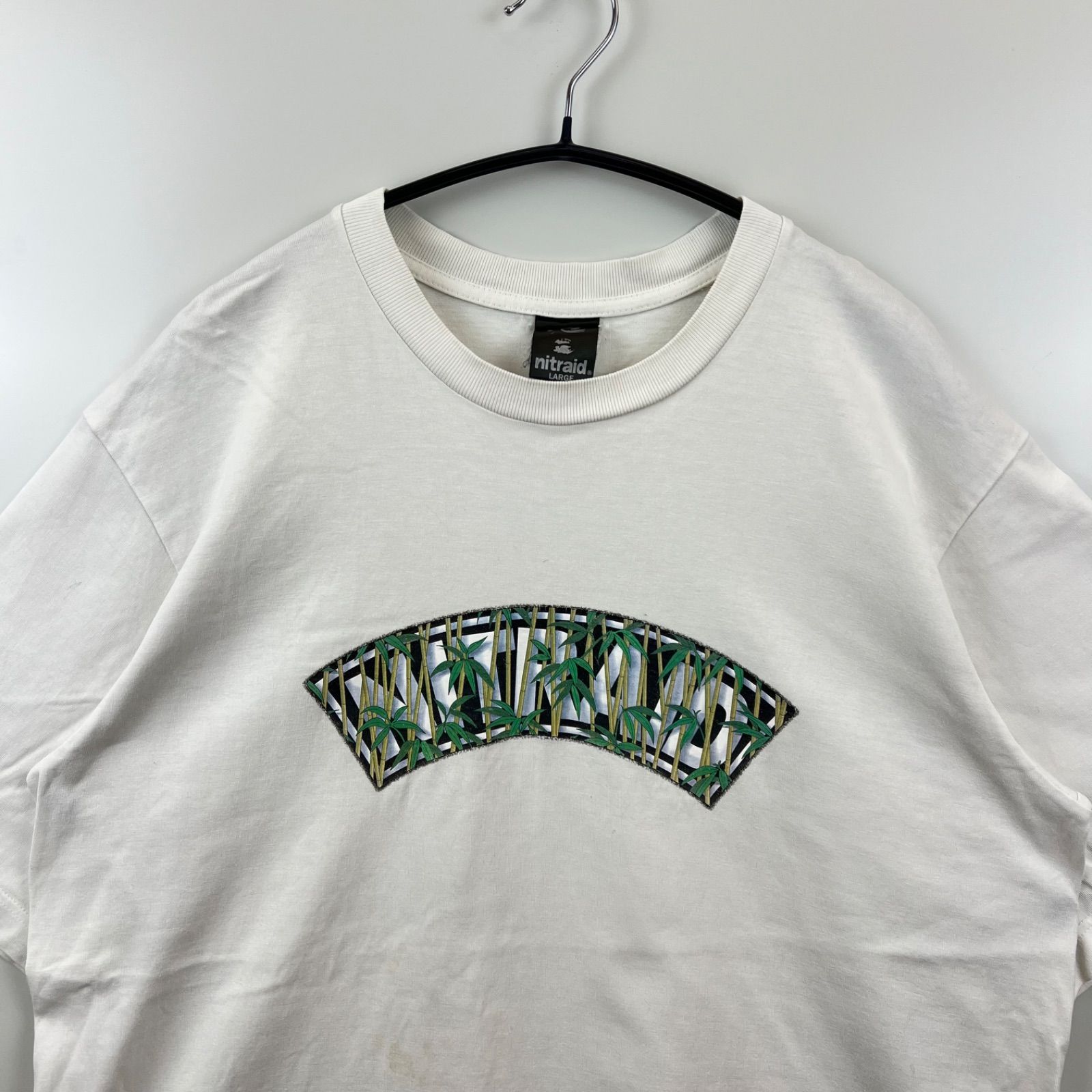 NITRAID 00s archive Arch bamboo logo Tee L ナイトレイド アーチロゴ 