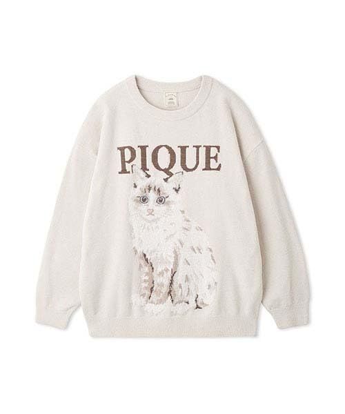 Size:Free Size_Color:BEG [ジェラート ピケ] CAT JQDプル