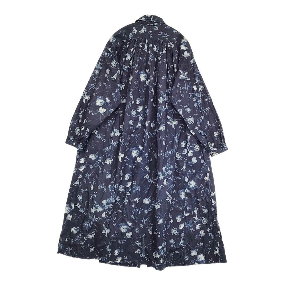 【美品】45R　フォーティーファイブアール　 シオンプリントのくしゅくしゅドレス 45R（フォーティファイブアール）の「シオンプリントのくしゅくしゅ