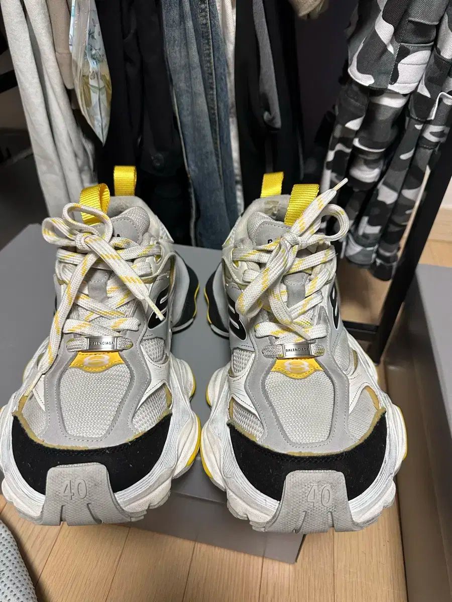 バレンシアガ カーゴスニーカー RUNWAY ver. グレー|黄色 40