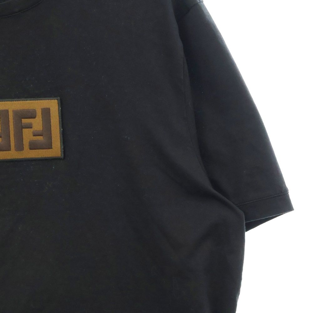 FENDI (フェンディ) FFボックスロゴパッチ半袖Tシャツ 半袖カットソー