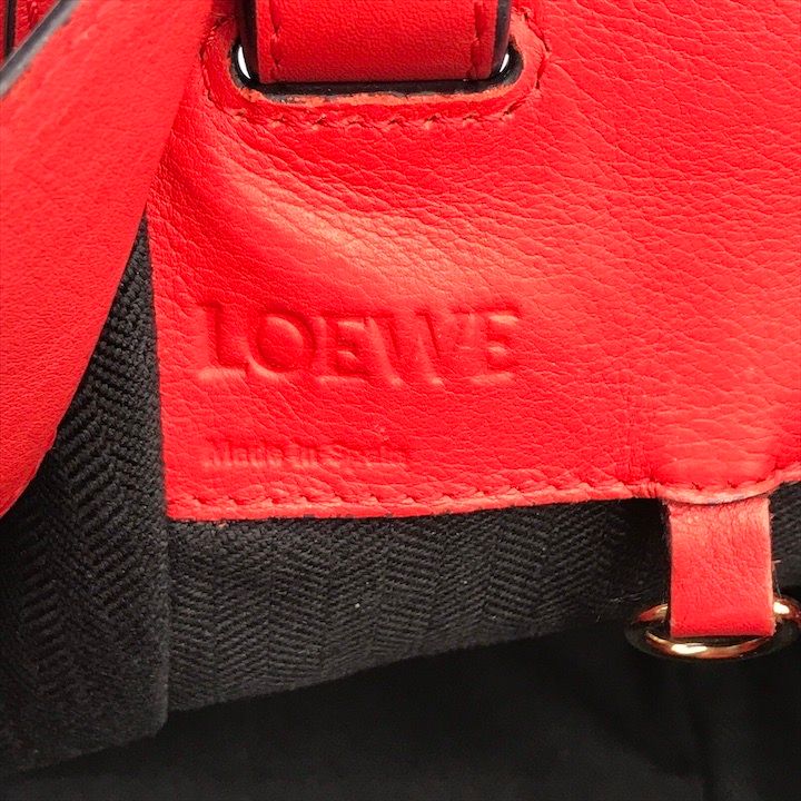良品 LOEWE ロエベ ハンモック レザー 2WAY ハンド ショルダー バッグ  