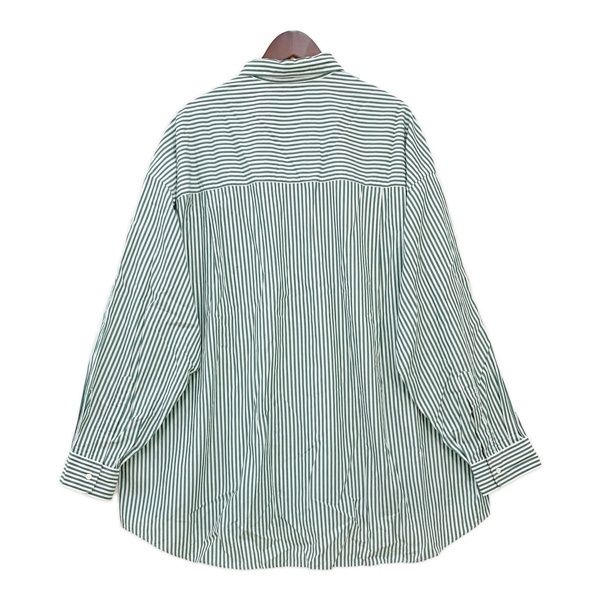 GRAPHPAPER グラフペーパー ストライプ シャツ Broad L/S Oversized