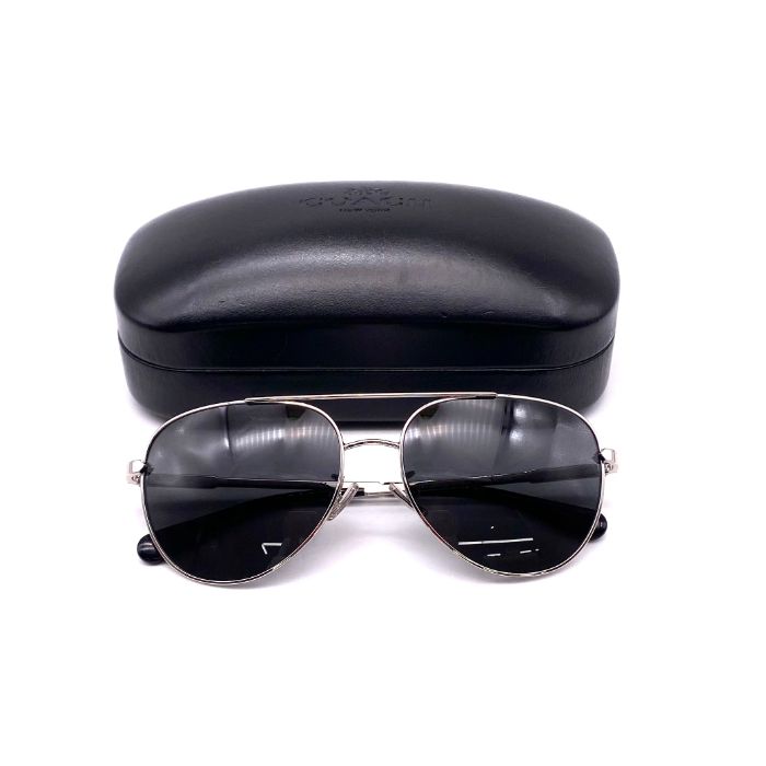 COACH コーチ ロゴ ティアドロップ スチール サングラス eH0970N