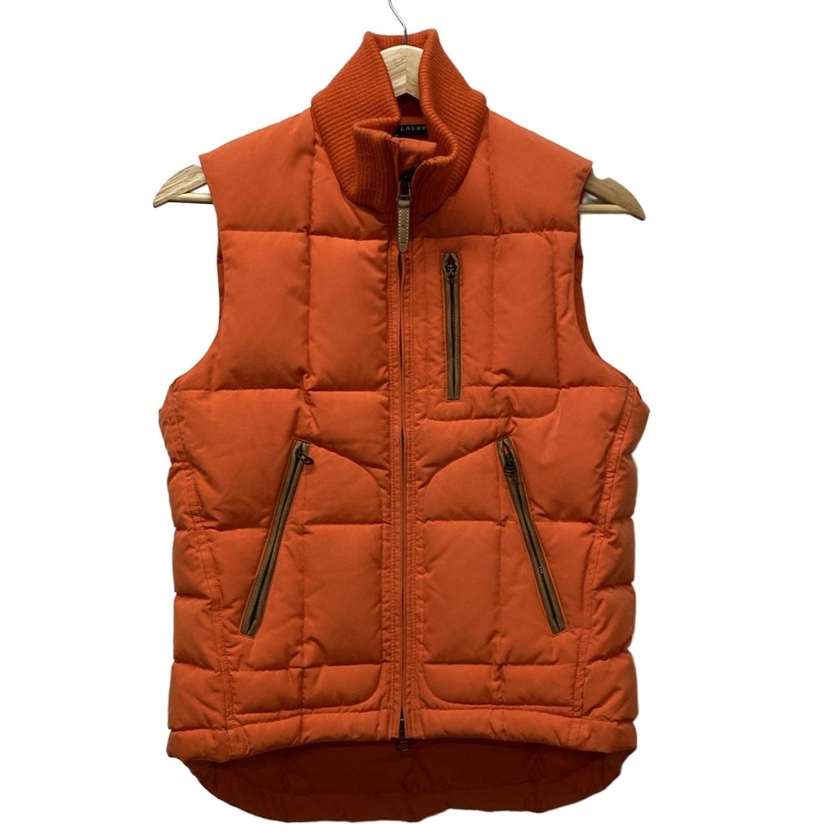 RalphLauren ラルフローレン ダウンベスト サイズ9 M レディース - オレンジ 冬