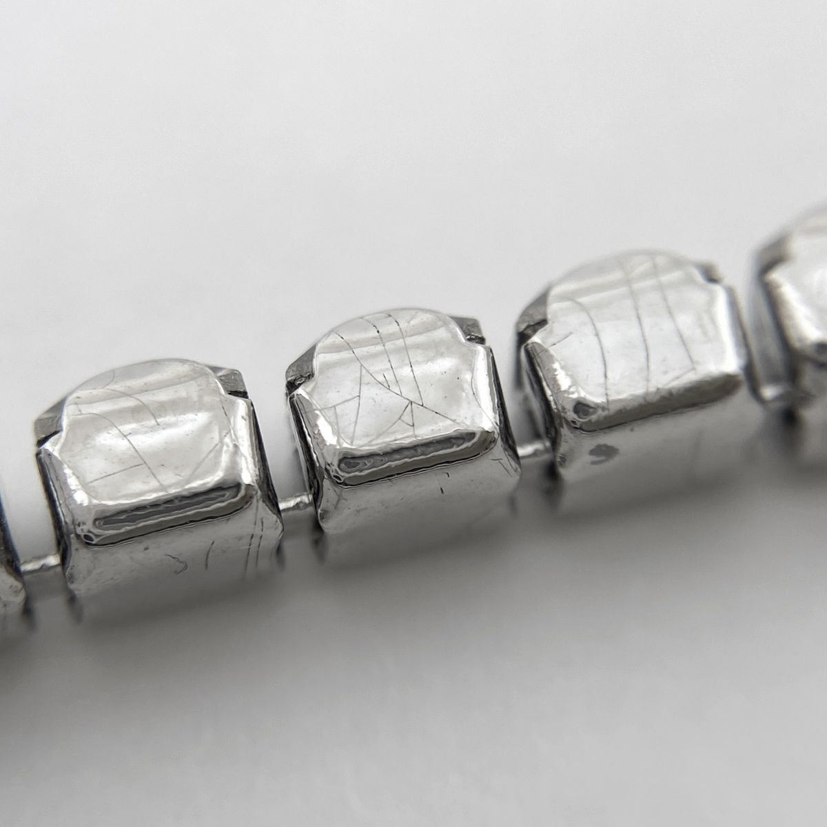 ディオール ロゴ ブレス ラインストーン SS シルバー 銀色 Dior 中古】 クリスチャンディオール ブレスレット メタル ライン