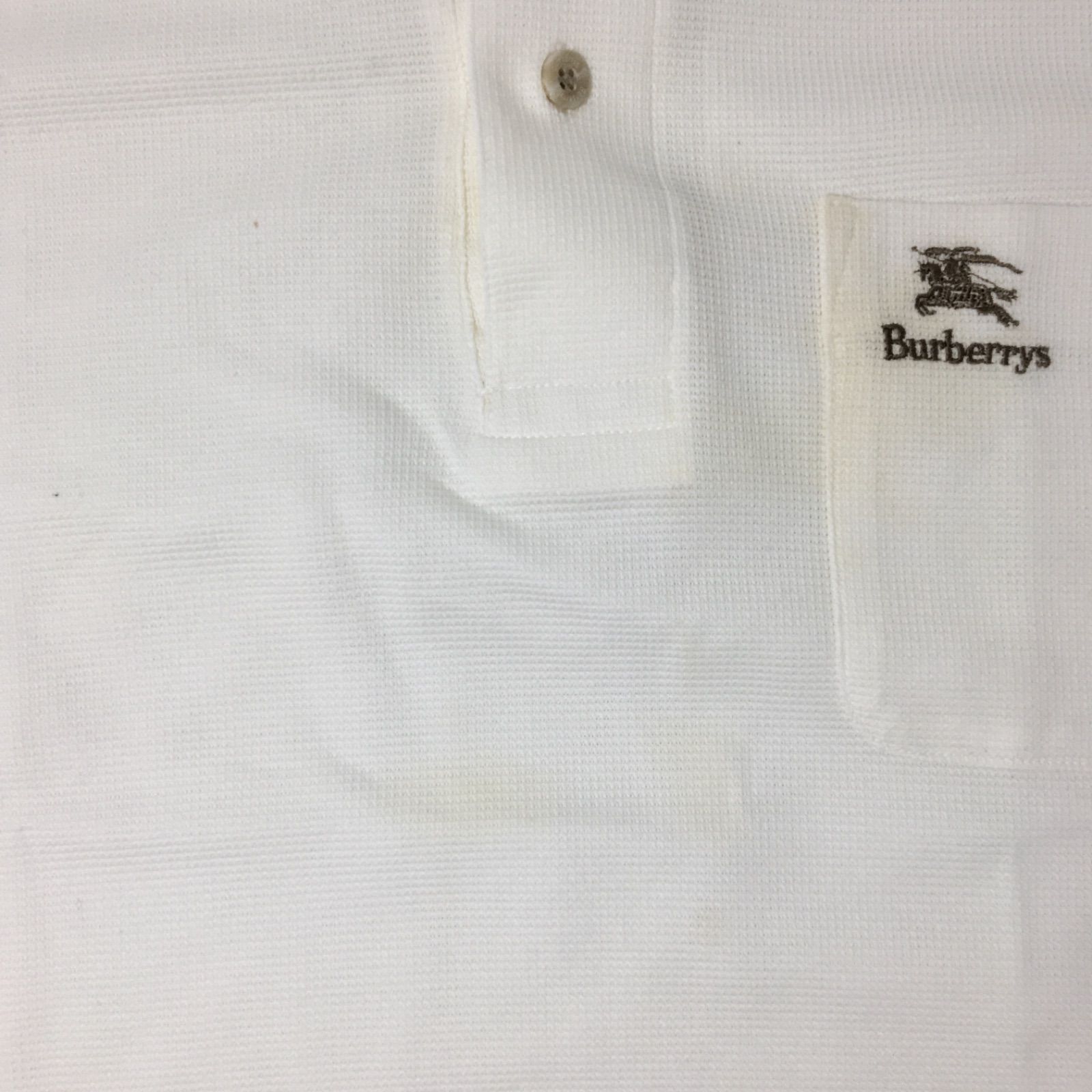 BURBERRY バーバリー 半袖 ポロシャツ ノバチェック ホワイト Mサイズ M0906-20-N Burberry バーバリー ポロシャツ ノバチェック 半袖