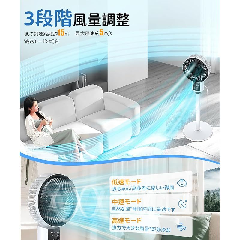 サーキュレーター 扇風機 冷風機 静音【2025新登場 薄型ボディ&猛暑対策】 Amazon.co.jp: サーキュレーター 静音【2025新登場 薄型ボディ