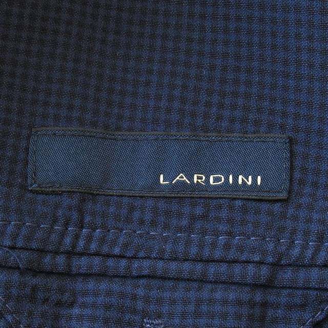 ラルディーニ LARDINI チェック サマーウール テーラード ジャケット