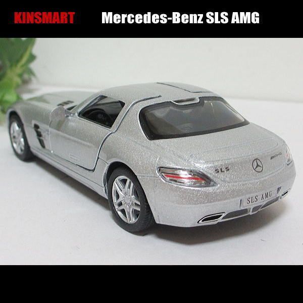 1/36メルセデス-ベンツ/SLS AMG(シルバー)/KINSMART/ダイキャストミニカー