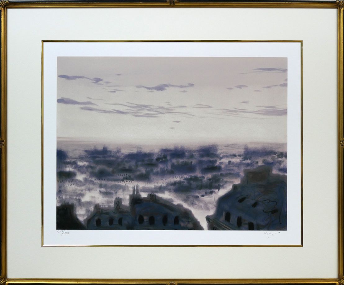 ヒロ・ヤマガタ 長野オリンピック 風景画 作家直筆サイン 版画 絵画 真