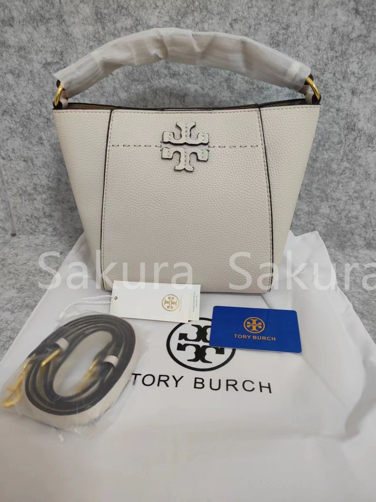 トリーバーチ TORY BURCH マックグロースモール  バケットバッグ 2way  ショルダーバッグ