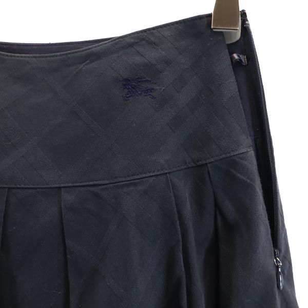 バーバリーブルーレーベル 三陽商会 チェック プリーツスカート 36