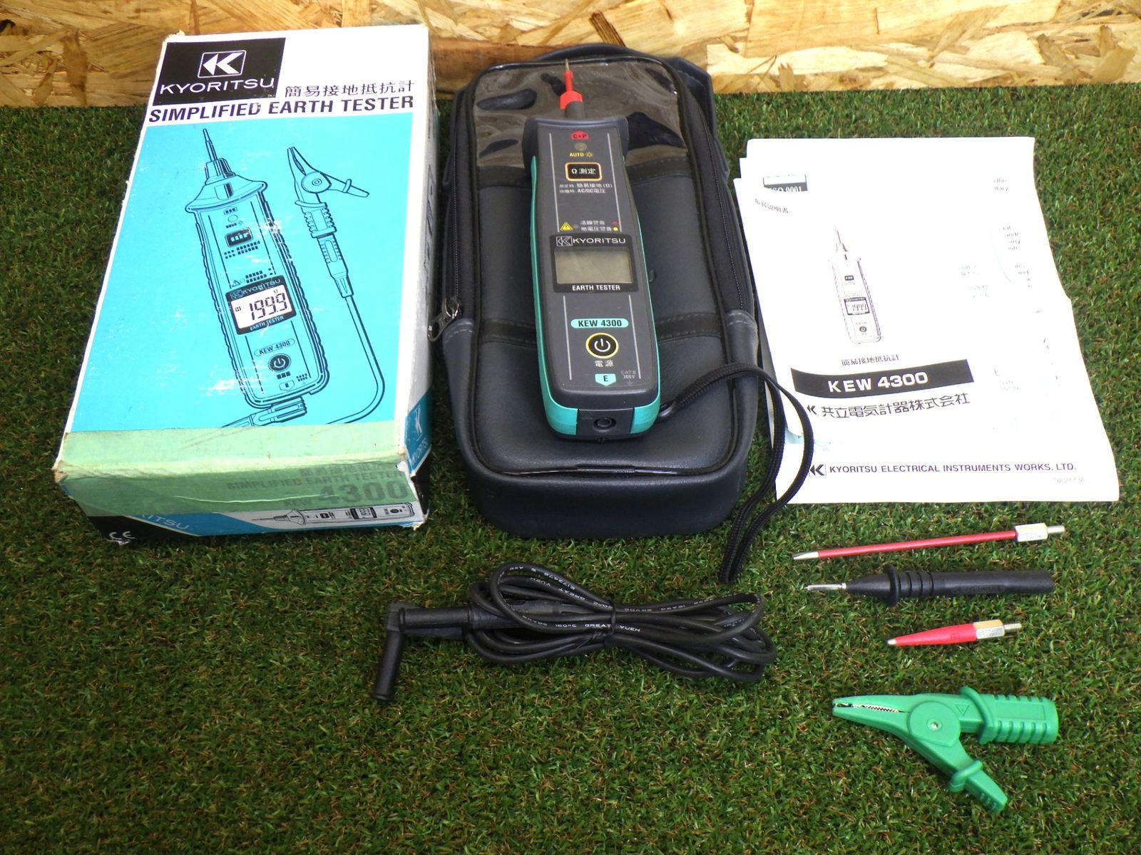 未校正の品 共立電気計器 KEW4300 1デジタル簡易接地抵抗計 AC|DC電圧測定ｘ KYORITSU Y0222