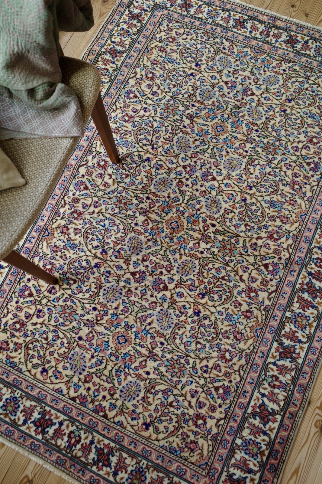 トルコ カイセリ ヴィンテージラグ イエロー 上質 トルコ ヴィンテージ