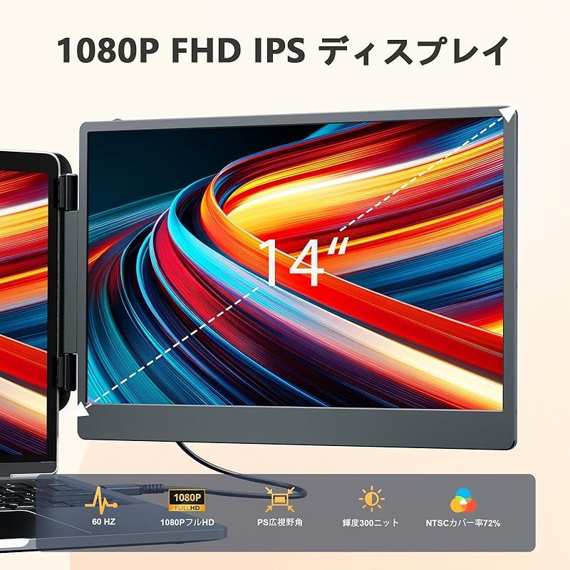 ポータブルディスプレイ S1 14'' 1080P FHD