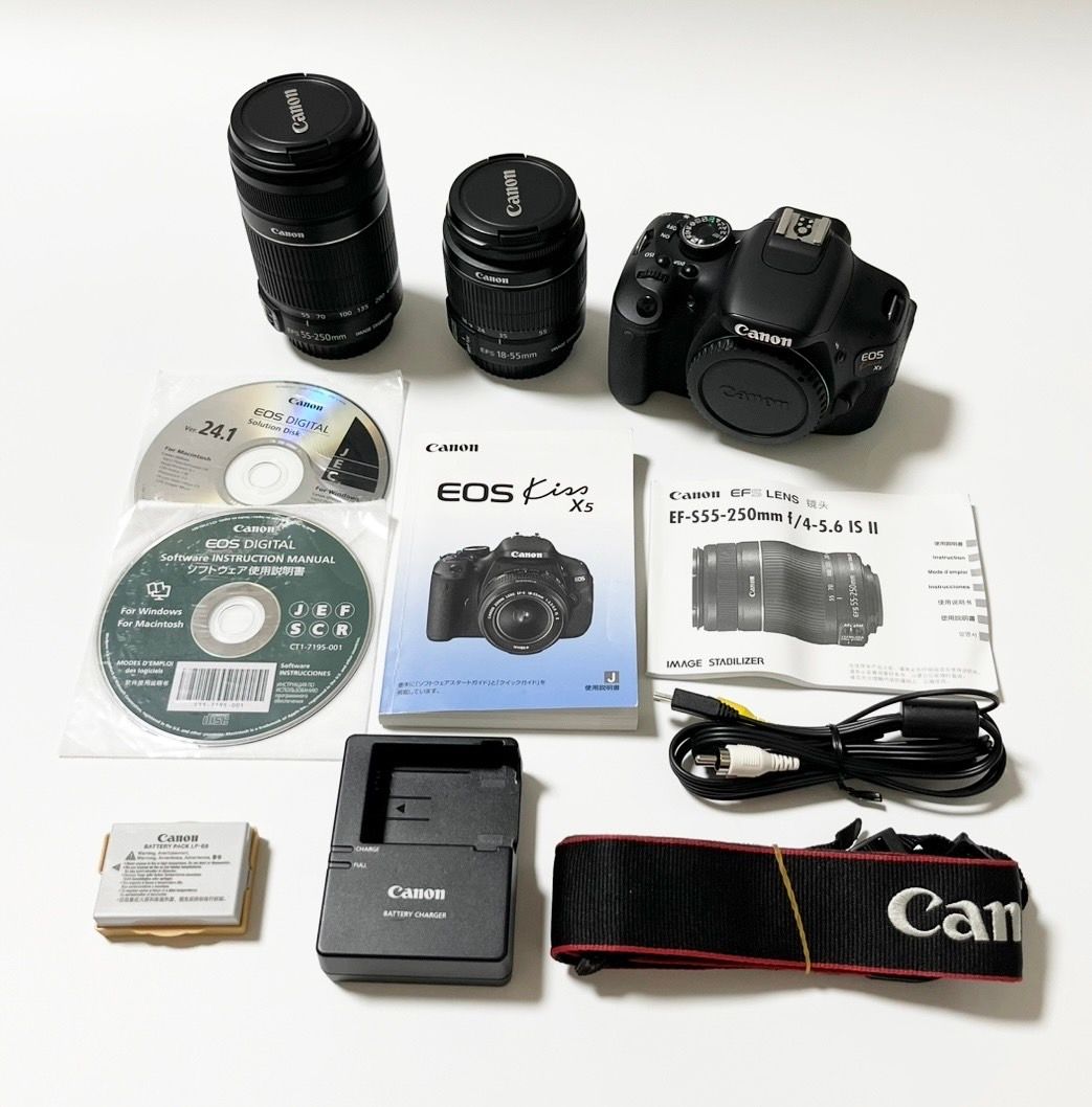 CANON(キヤノン) デジタル一眼カメラ EOS Kiss X5 ダブルズームキット 
